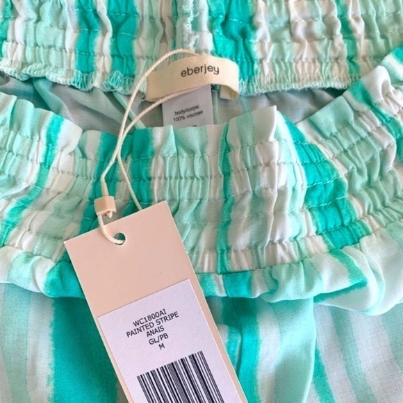 Eberjey swim painted stripe pants in glacier NWT - Picture 3 of 3